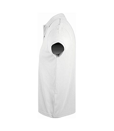 SOLs Mens Prime Pique Plain Short Sleeve Polo Shirt (White) - UTPC493