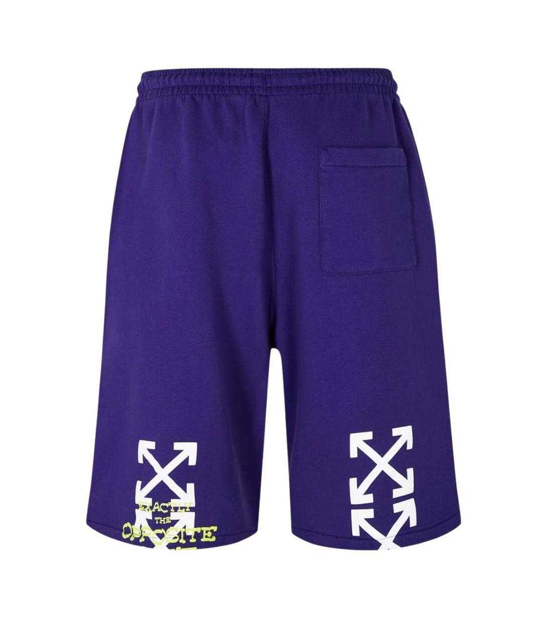 Short De Jogging Motif/style Logo Flèche Adulte Violet Off-White-3