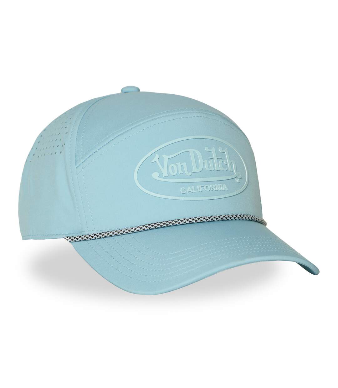 Casquette 6 panneaux filet en mesh logo rubber print Cord Vondutch-3
