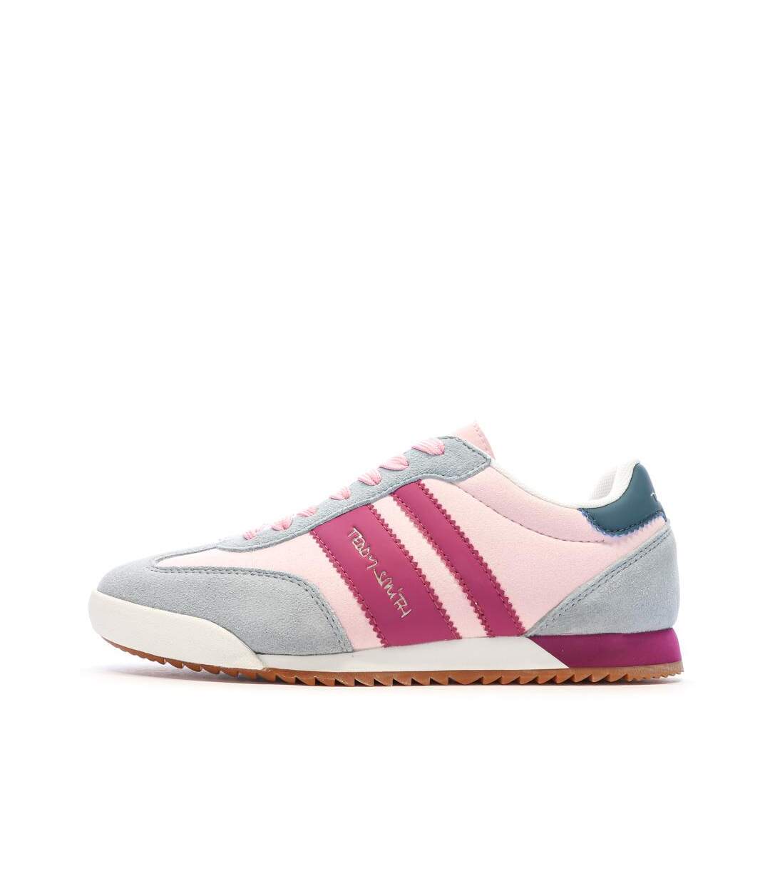 Baskets rose/bleu femme teddy smith 120132-1