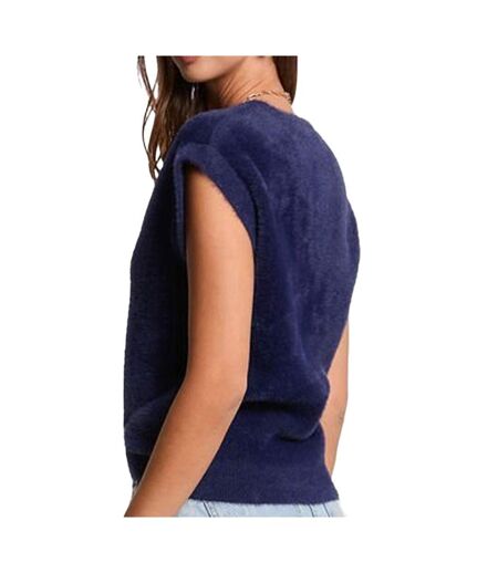 Pull sans manches marine femme morgan cathy