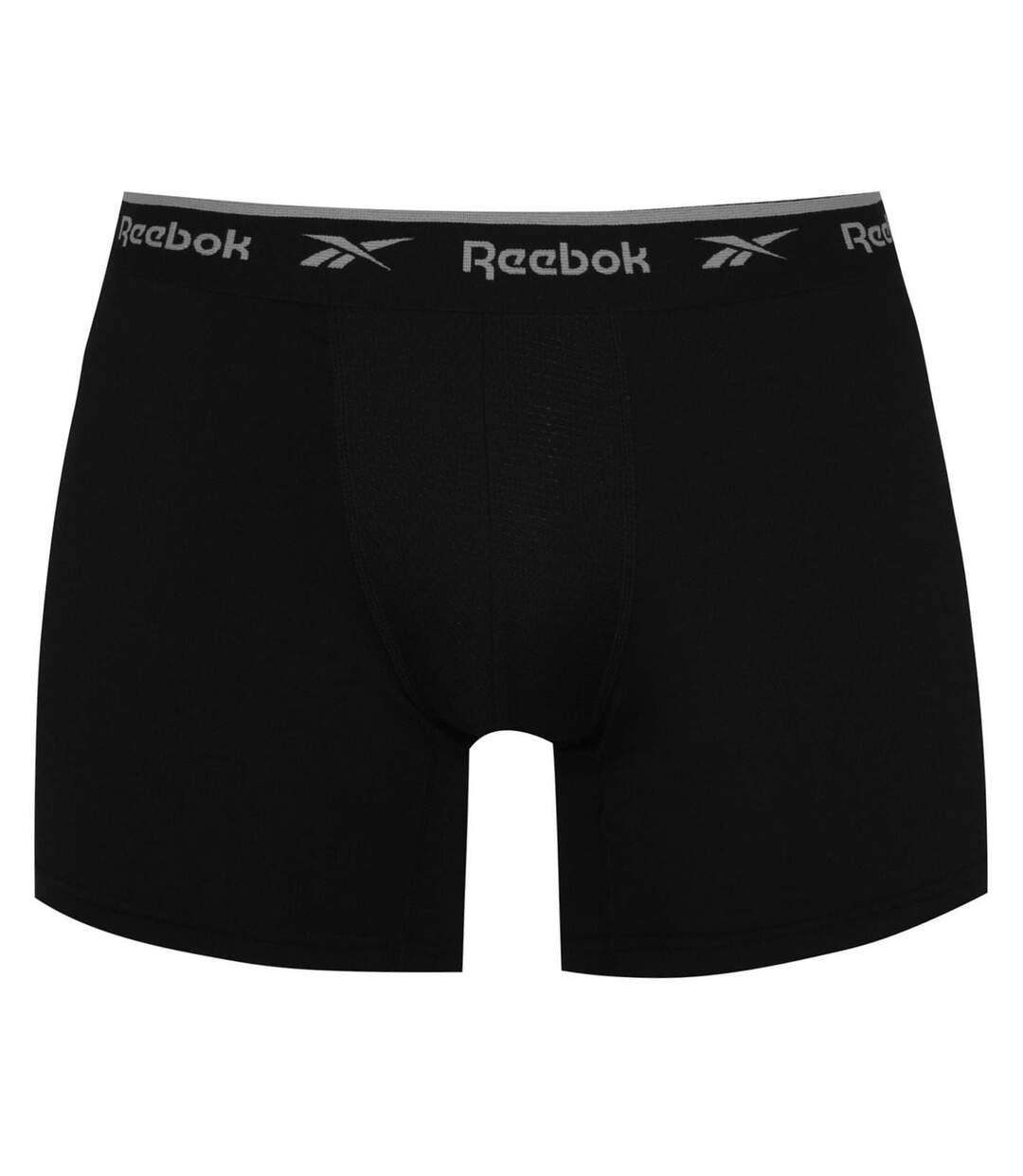 Lot De 3  Boxers Motif/style Logo Homme Noir Blanc Gris Reebok-3