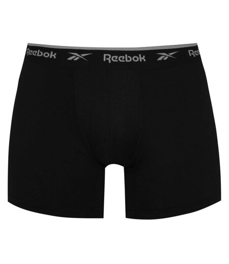 Lot De 3  Boxers Motif/style Logo Homme Noir Blanc Gris Reebok