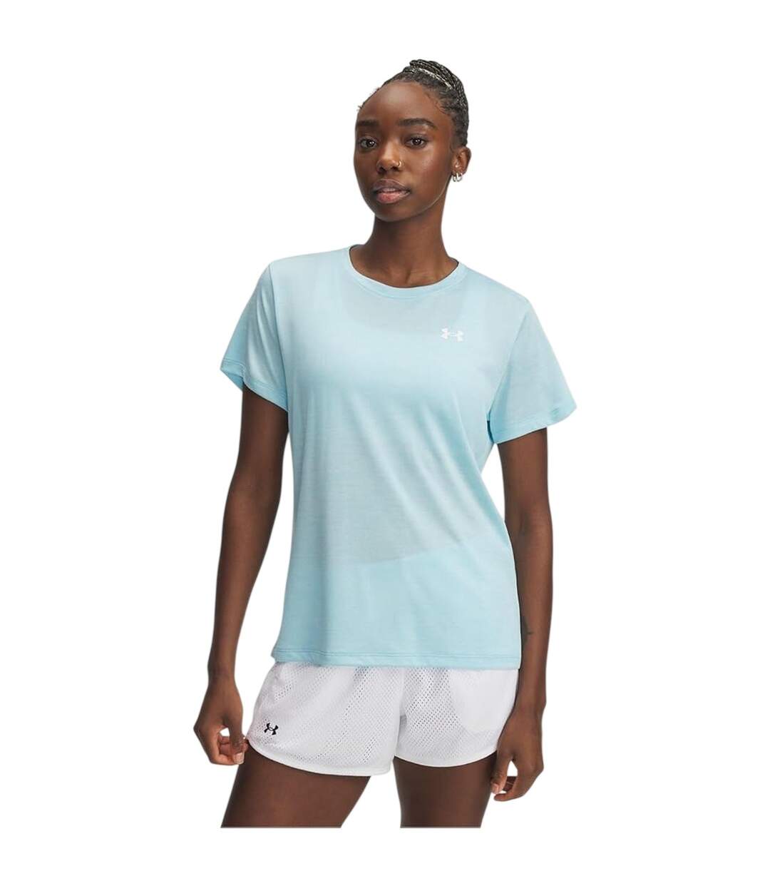 T-shirt Manches Courtes Motif/style À Nœud Femme Gris Clair Under Armour-4