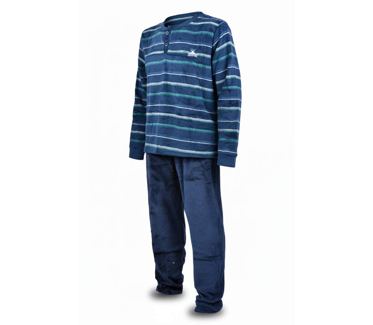 Pyjama Homme Hiver Polaire Doux ADVENTURE J2565-1