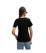 T-shirt Motif/style Logo Brodé Femme Noir Hugo-3