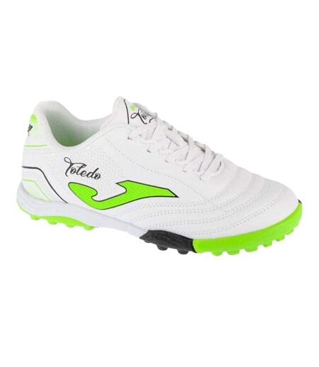 Childrens/kids Toledo Artificial Ground Football Boots White Joma