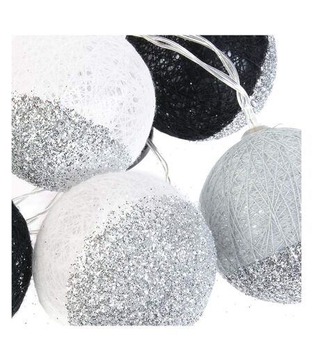 Guirlande lumineuse boules pailletées 10 leds