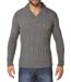 Pull col croisé 30% laine PILOT1-1