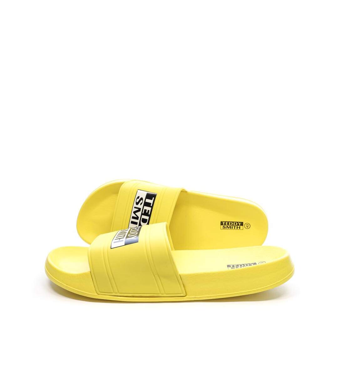Claquettes jaunes homme teddy smith-1