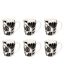 Lot de 6 Mugs Twisted Lime 37cl Noir & Blanc-1