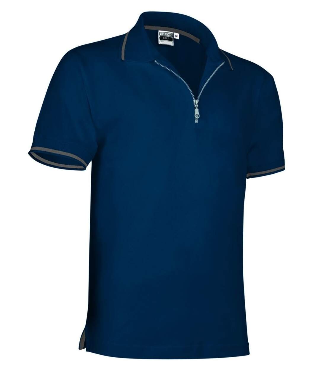 Polo homme zippé - réf GOLF - bleu marine