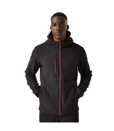 Veste Softshell Homme Noir Rouge Classique Regatta Professional