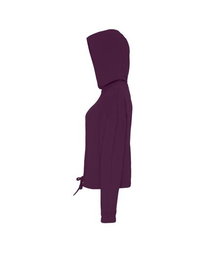 Sweat À Capuche Femme Violet Foncé TriDri