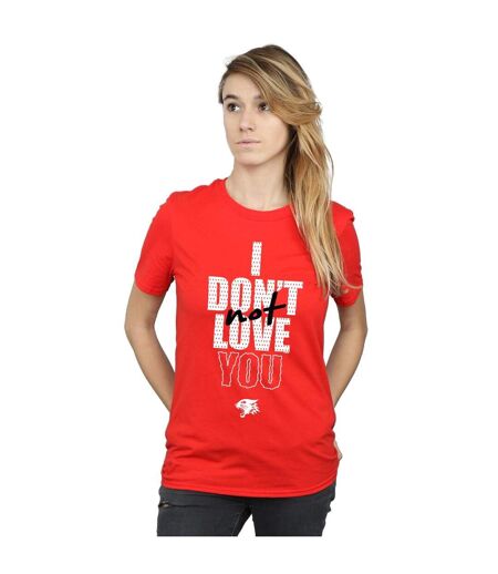 Disney Femmes/Les femmes High School Musical The Musical Not Love You - T-shirt en coton pour petits amis (Rouge) - UTBI28282