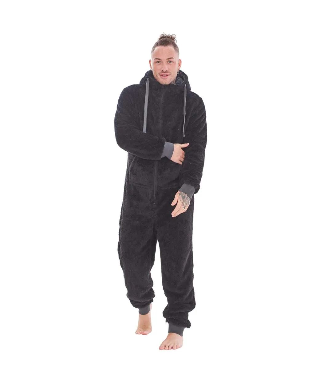 Combinaison Motif/style À Capuche Homme Noir Keanu-2