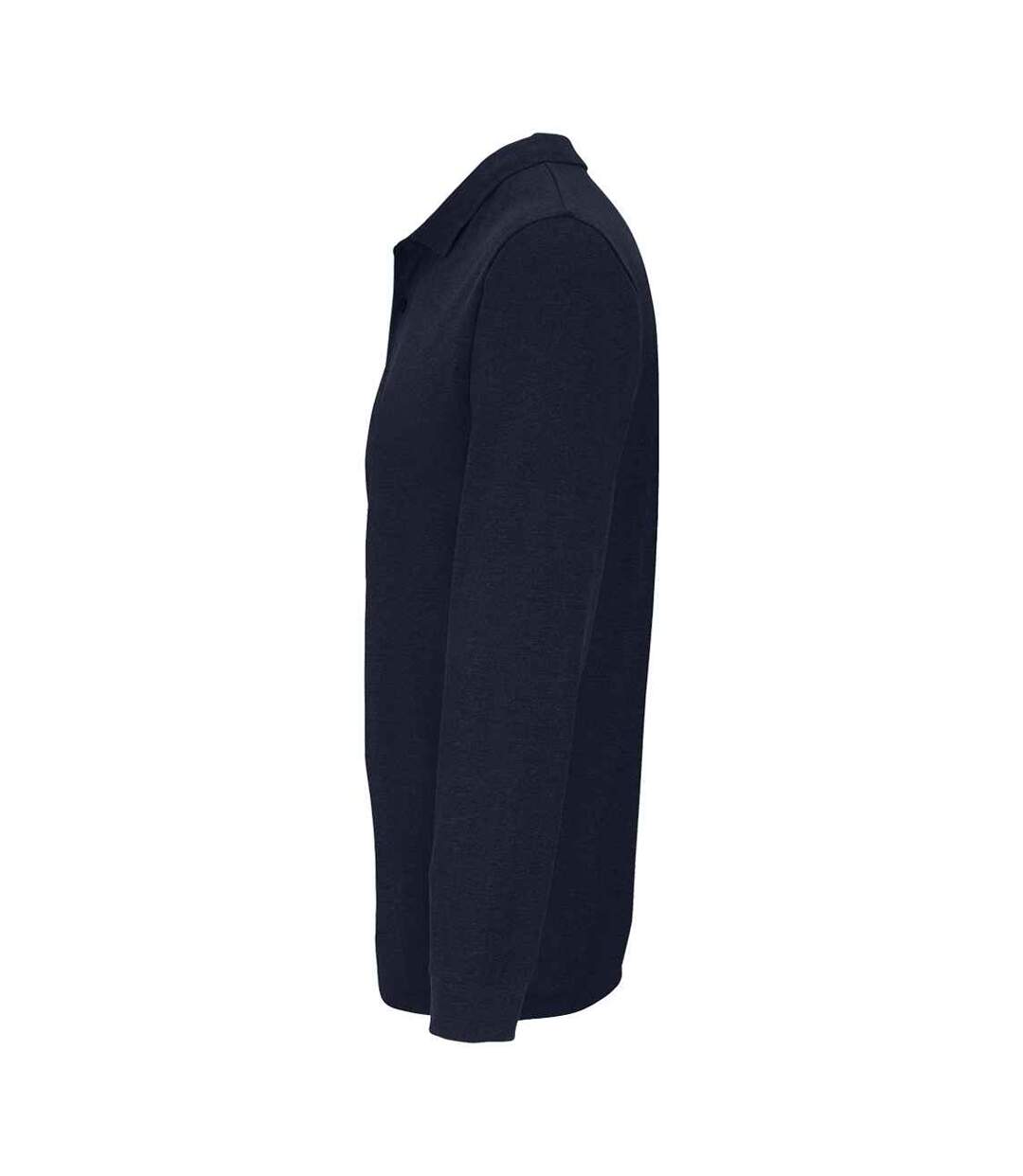 Unisex Adult Planet Long-sleeved Polo Shirt French Navy SOLS-3