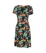 Womens/ladies Orchid Leaves Dress Jet Black Mountain Warehouse-3