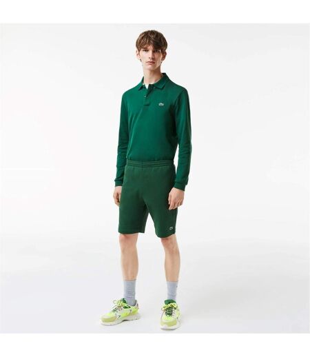 Mens Fleece Shorts Green Lacoste