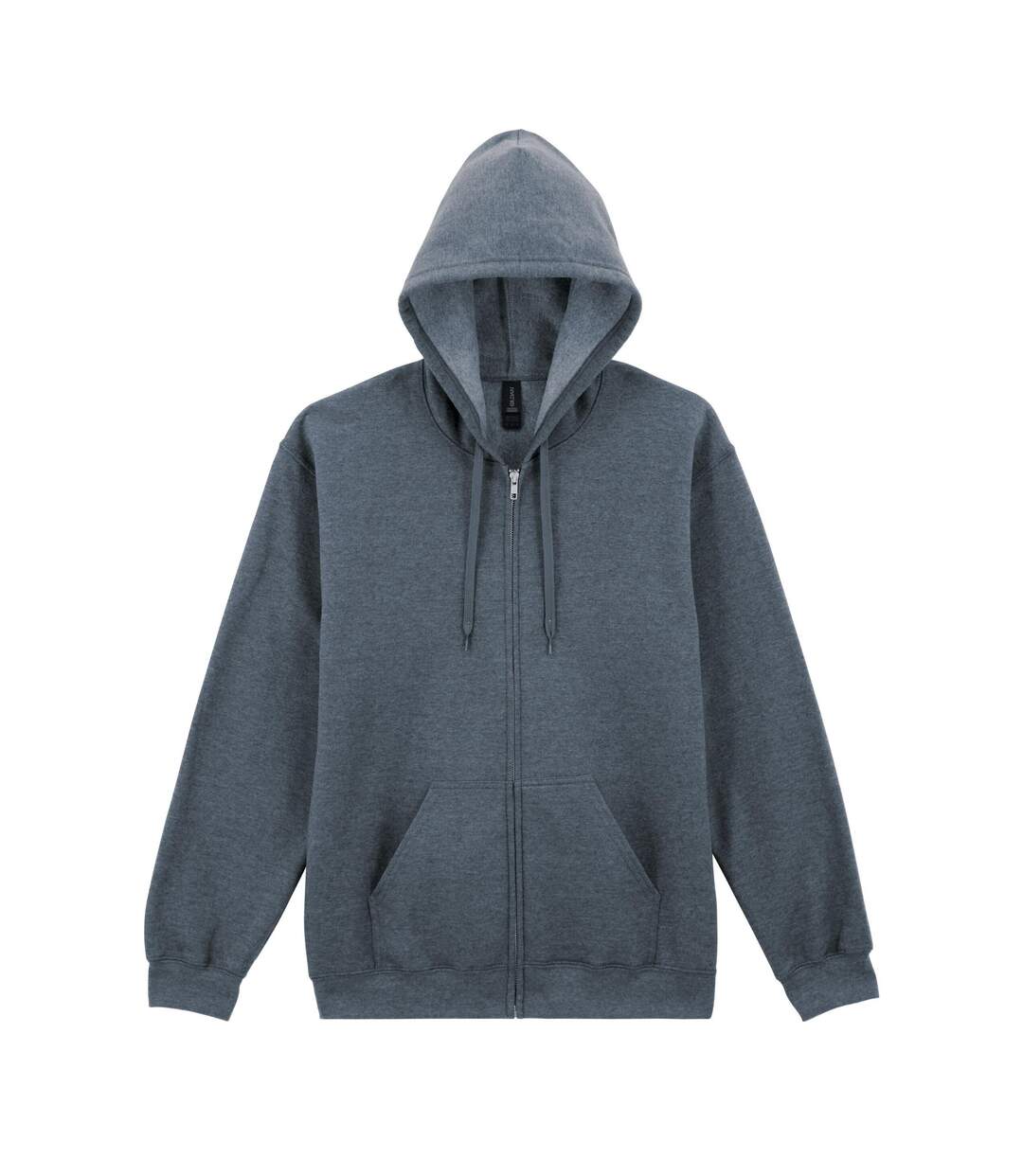 Veste À Capuche Softstyle Adulte Gris Foncé Chiné Gildan-1