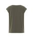 T-Shirt kaki femme pieces kamala-2