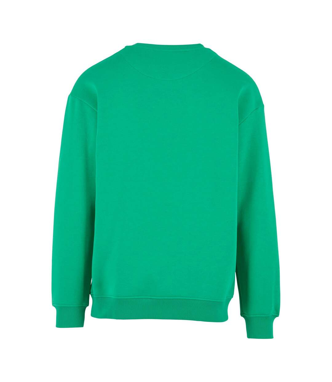Mens crew neck plain sweatshirt grass green Build Your Brand-2