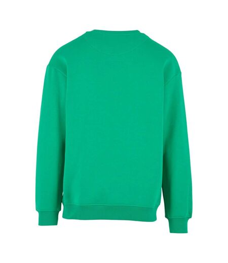 Mens crew neck plain sweatshirt grass green Build Your Brand