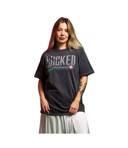 T-shirt Motif/style Icônes Adulte Charbon Wicked