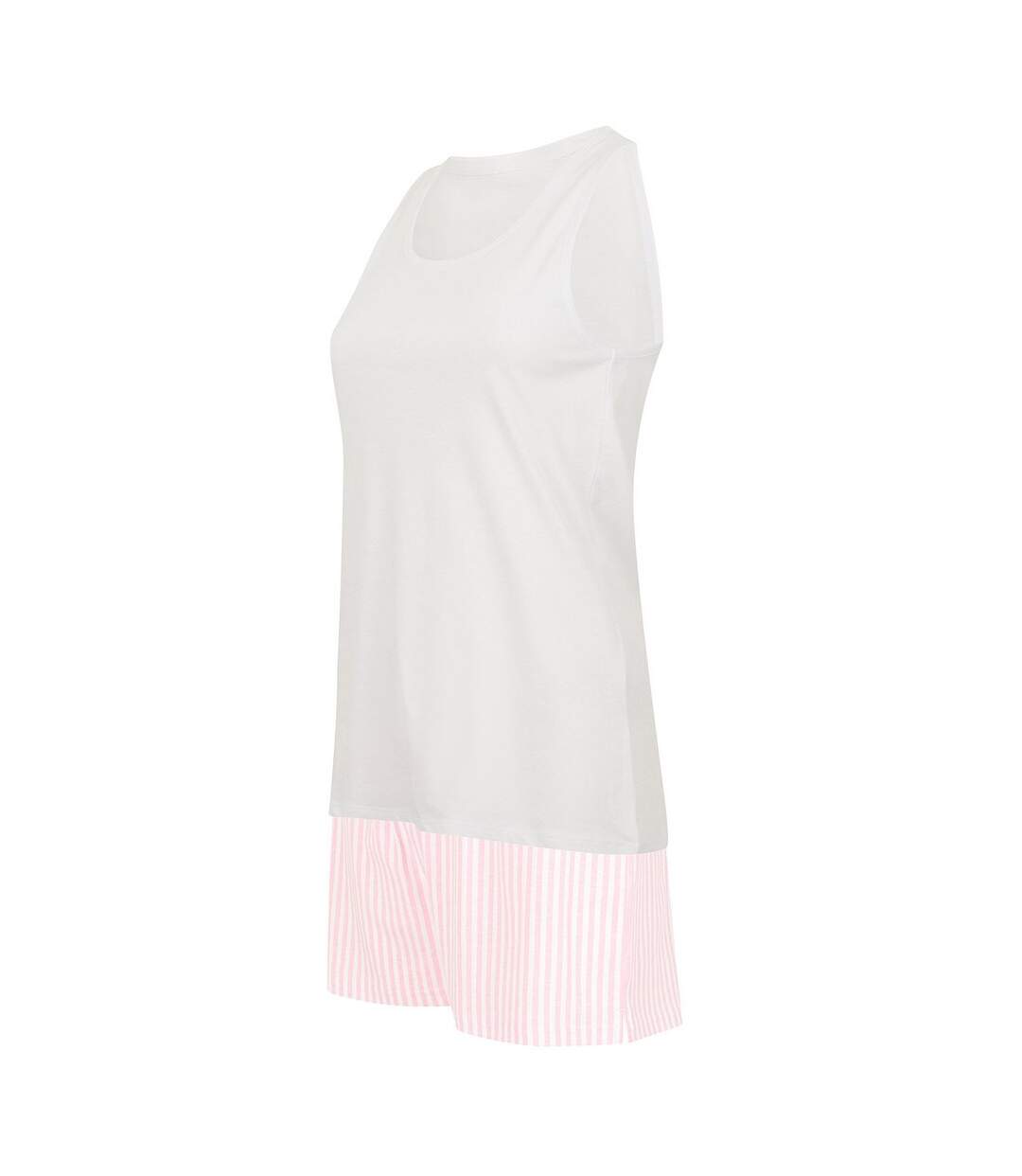 Ensemble de pyjama court femme blanc / rose Towel City-4