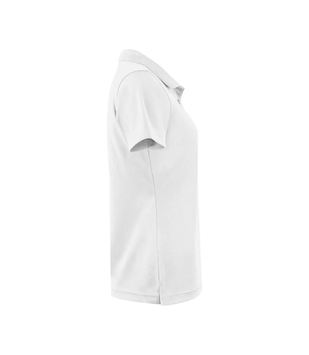 Womens/ladies Smash Polo Shirt White Printer RED-3
