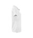 Womens/ladies Smash Polo Shirt White Printer RED-3
