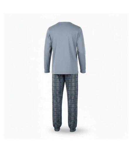 OZABI Ensemble Pyjama Homme Coton Majoritaire Broderie Cerf Écossais