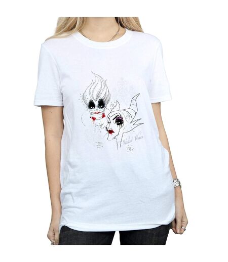 Disney - T-shirt VILLAINS WICKED WOMEN - Femme (Blanc) - UTBI16884