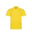 PRO RTX Mens Pro Pique Polo Shirt (Yellow)