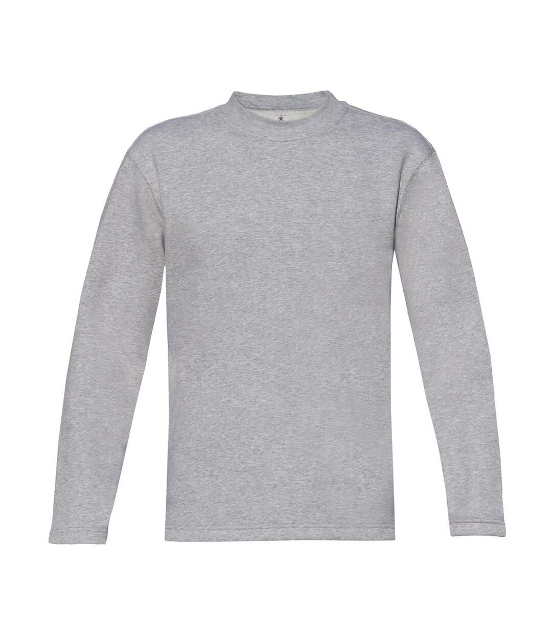 Sweat-shirt coupe ample - homme - WU610 - gris chiné-1
