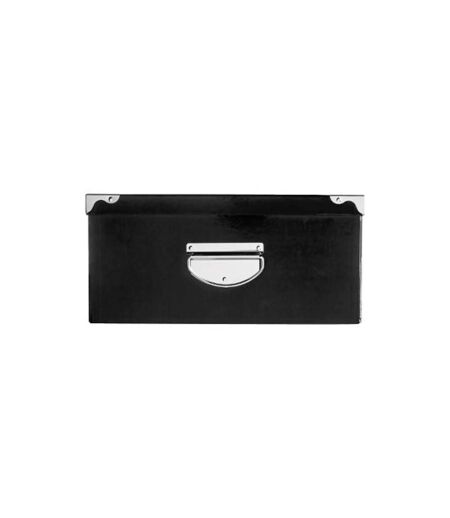 Set de 6 Boîtes de Rangement Uni 48cm Noir