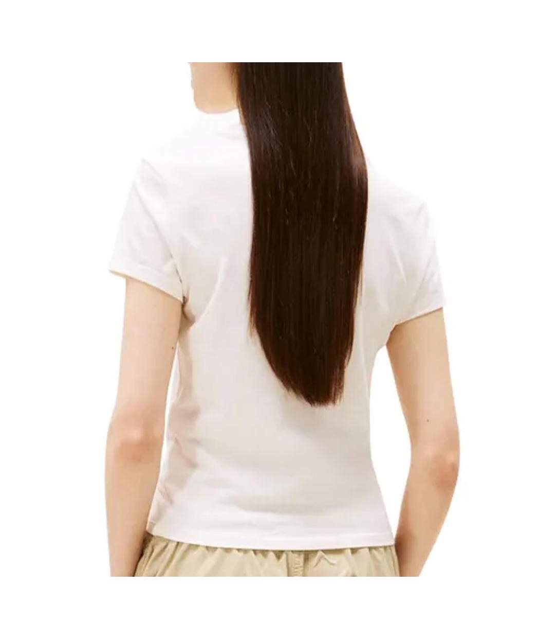 T-shirt rose clair femme tommy hilfiger slim linear dw0dw21164 - 3xl-2