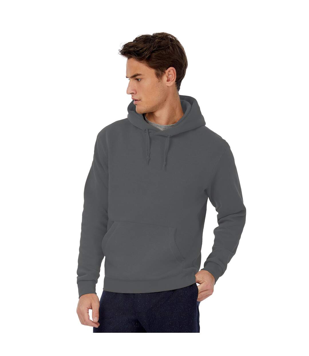 B&C - Sweatshirt à capuche - Hommes (Gris acier) - UTBC127