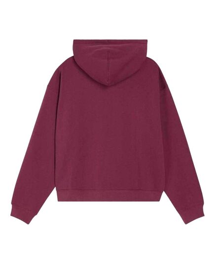 Womens/ladies Everyday Full Zip Hoodie Burgundy Levis
