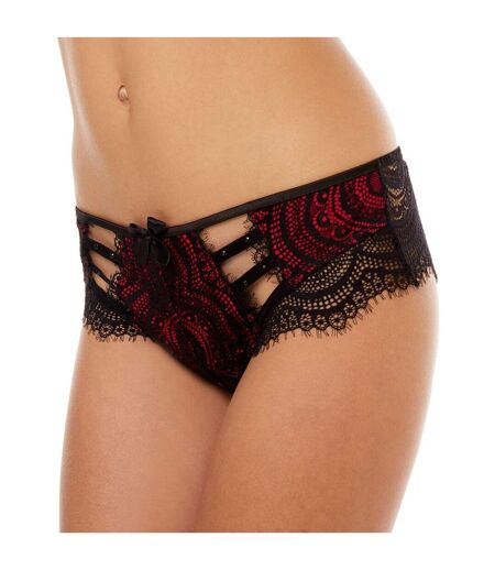 Shorty tanga noir/rouge La Bamba