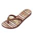 Tongs Motif/style À Rayures Bkirei Silk Fem Femme Marron Ipanema-2