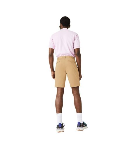 Mens Gabardine Slim Shorts Beige Lacoste