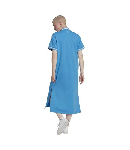 Robe T-shirt Motif/style À Col Femme Bleu Adidas