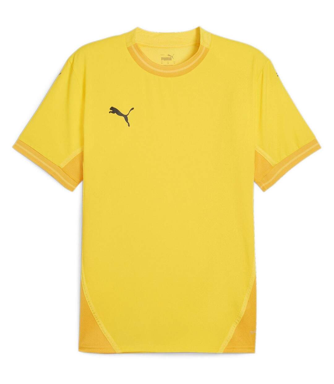 Mens Teamfinal Jersey T-shirt Yellow Black Puma-1