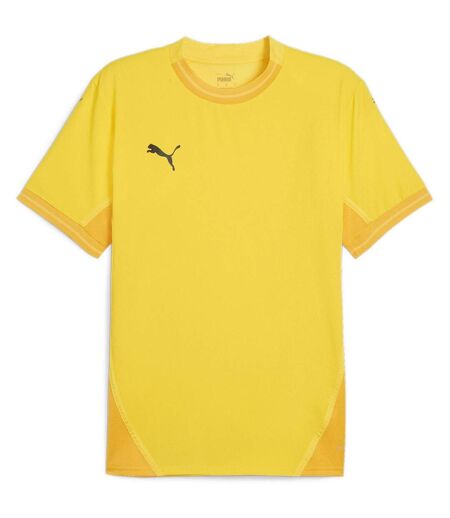 Mens Teamfinal Jersey T-shirt Yellow Black Puma