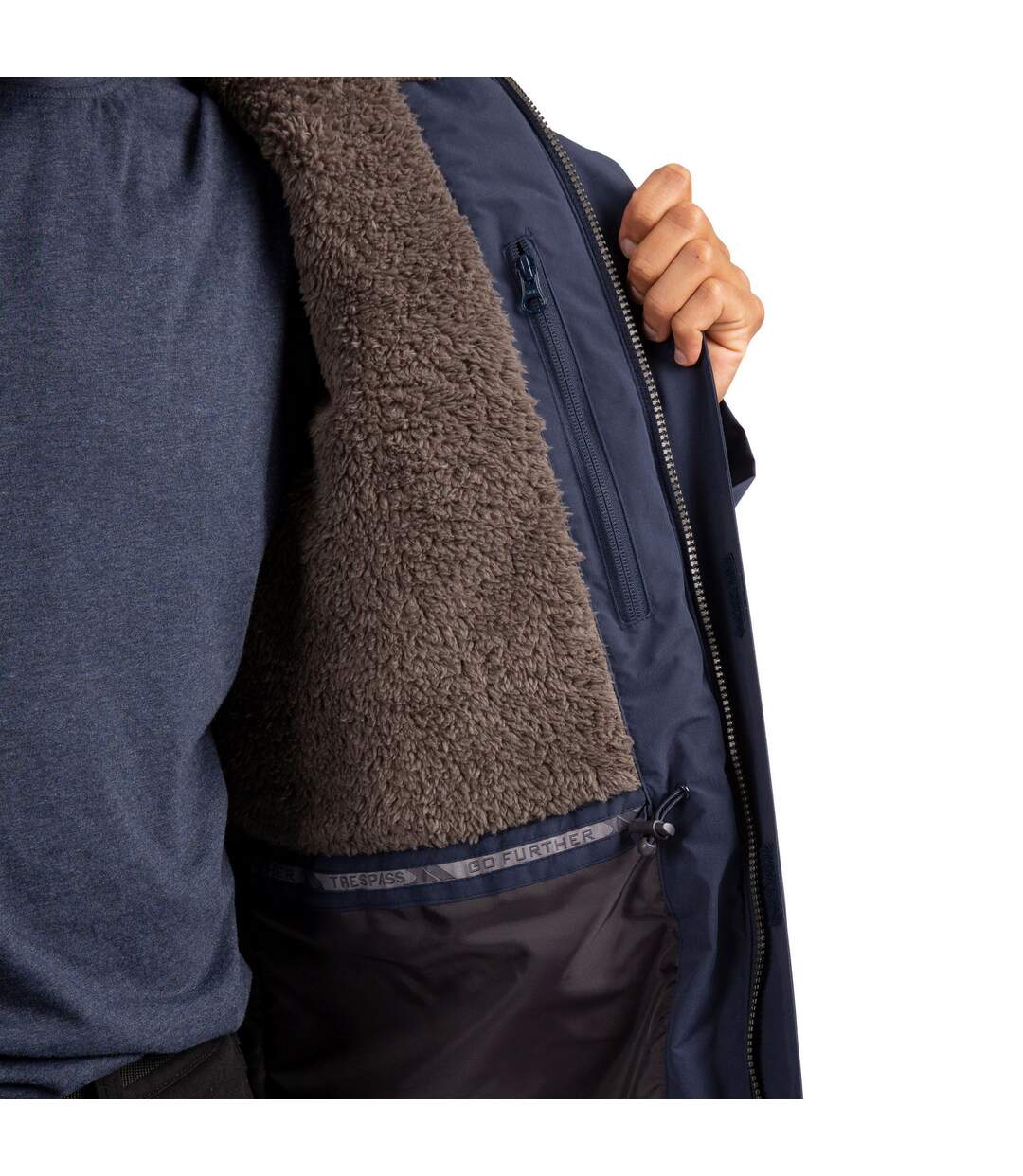 Doudoune Matelassée Verton Homme Bleu Marine Trespass-4