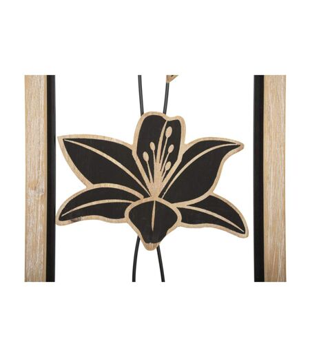 Décoration Murale Encadrée Komans 60cm Naturel & Noir