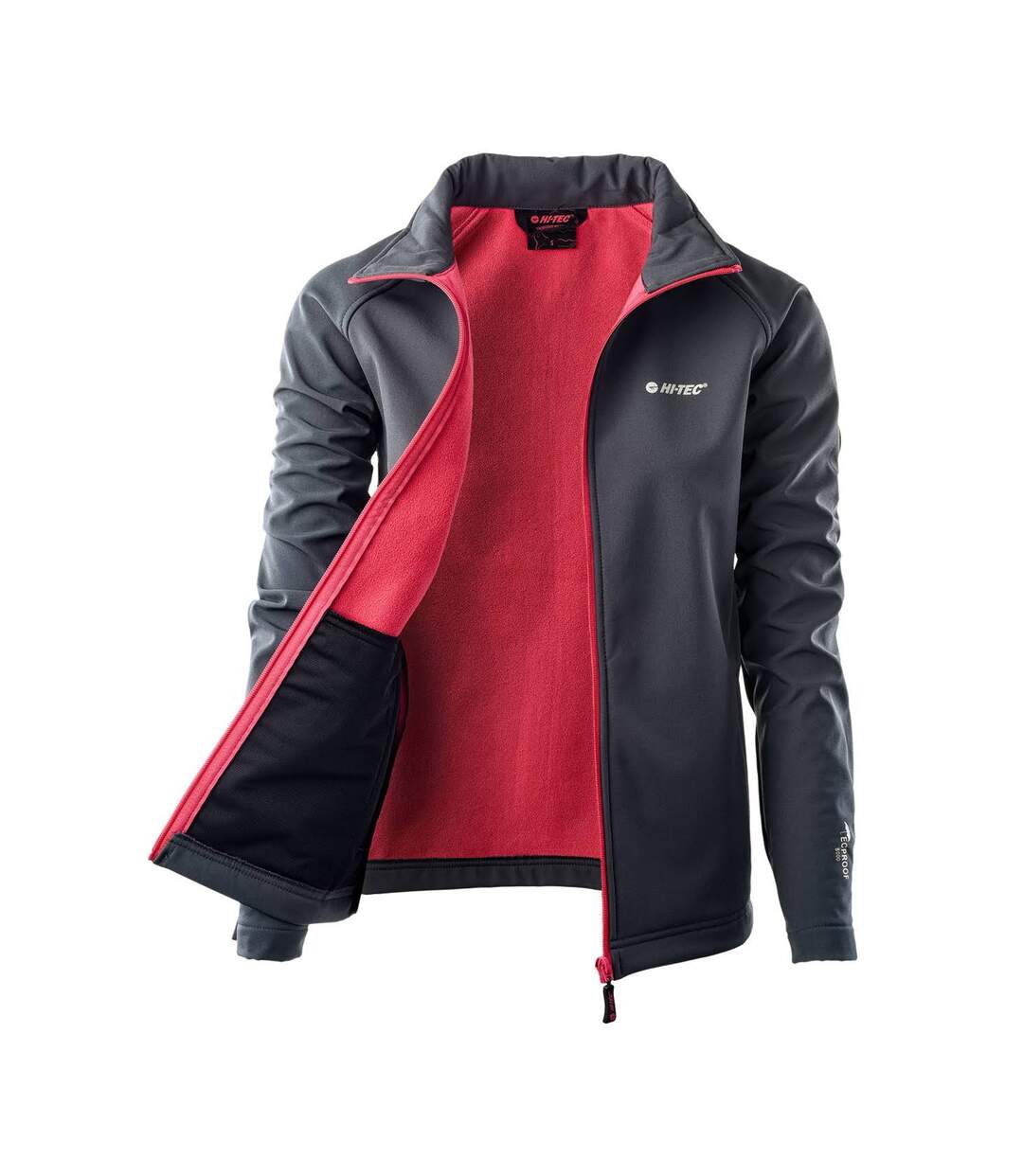 Veste softshell lucari femme gris clair / rose vif Hi-Tec-4