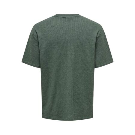 T-shirt Vert Homme Only & Sons Waffle - L