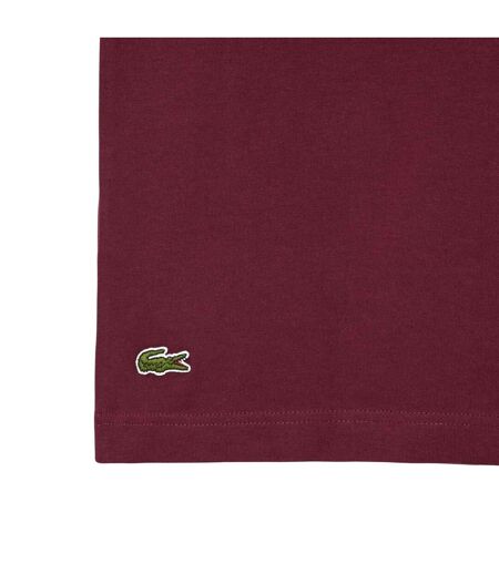 Mens Roland Garro Edition Cotton Tennis T-shirt Red Lacoste